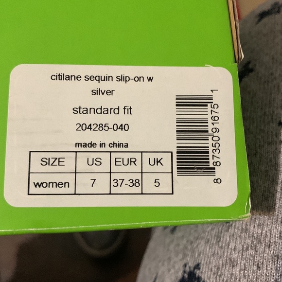 NWT Silver Slip on CROCS, super cute, looking for a home - Picture 4 of 4